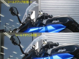 新車　カワサキ　ＮＩＮＪＡ１０００　ＡＢＳ　ブルー／ブラック　スクリーン比較