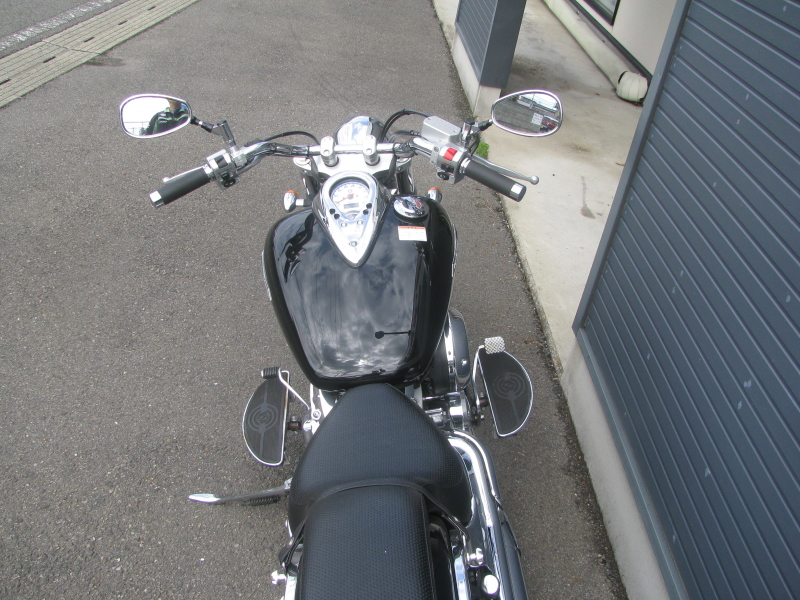 中古車バイク　ヤマハ　ドラッグスター４００　（ＤＳ４）　ブラック　上からの画像