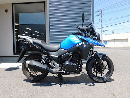 中古車　スズキ　Ｖストローム２５０　ＡＢＳ　ブルー　みぎ側２