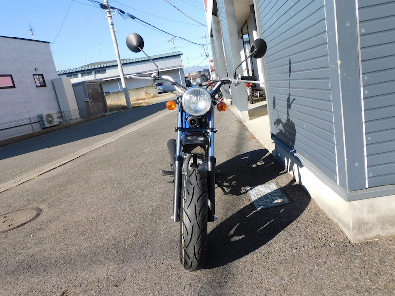 中古車 ホンダ エイプ(Ape50) ブルー まえ側 2025年12月28日