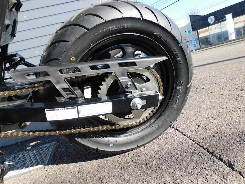 中古車 ホンダ エイプ(Ape50) ブルー リアホイール左 2025年12月28日