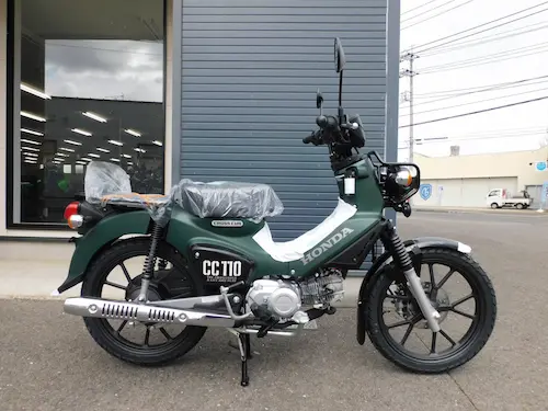 新車　ホンダ　クロスカブ１１０ライト　マットグリーン　みぎ側２　２０２６年１月３０日