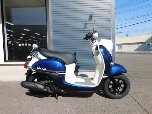 中古車　ヤマハ　ビーノ　ブルー（ＡＹ０２）　みぎ側２　２０２６年２月６日