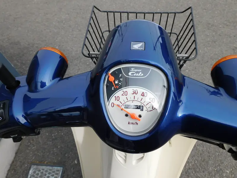 中古車 ホンダ スーパーカブ50 ブルー メーターパネル 2026年3月1日